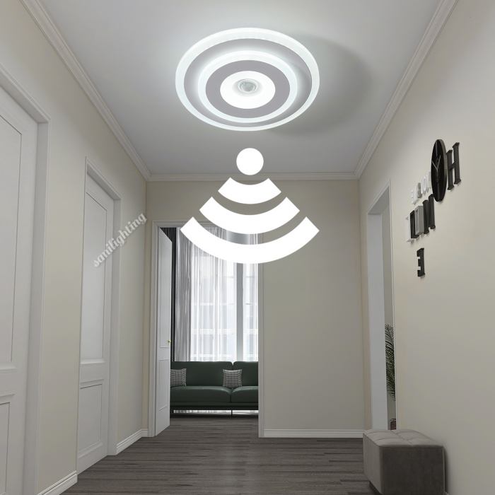 Plafoniera Led Cerc 24W, Senzor de miscare, 6500K [1]