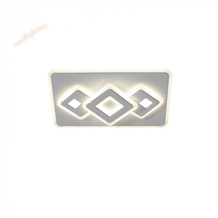Plafoniera Led Dreptunghi 84W, Alba, 3 faze de iluminat,  3000K/4000K/6500K [3]