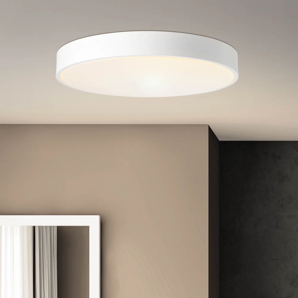 Plafoniera , Slim , 60W ,IP 44 , Diametru 50cm ,Lumina rece , Alb [2]