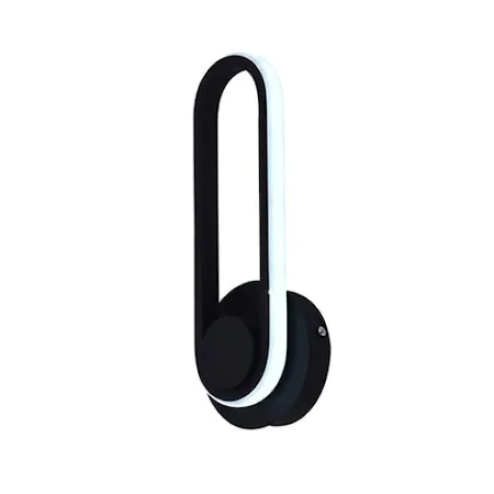Aplice si Plafoniere - Aplica led 12W oval rotativa NEGRU 3 tipuri de lumina