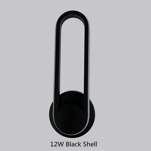 Aplica led 12W oval rotativa NEGRU 3 tipuri de lumina [5]