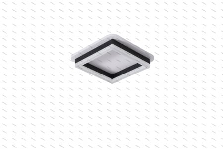 Plafoniera Led Patrata 64W, Neagra, 3 tipuri de lumina,  3000K/4000K/6500K [4]