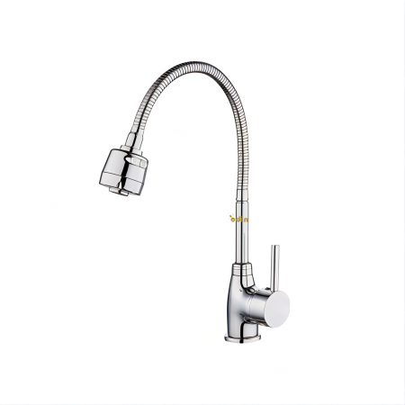 Produse - Baterie bucatarie monocomanda cu teava flexibila ODIN Crom