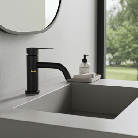 Produse - Baterie lavoar din INOX SUS304 culoare negru