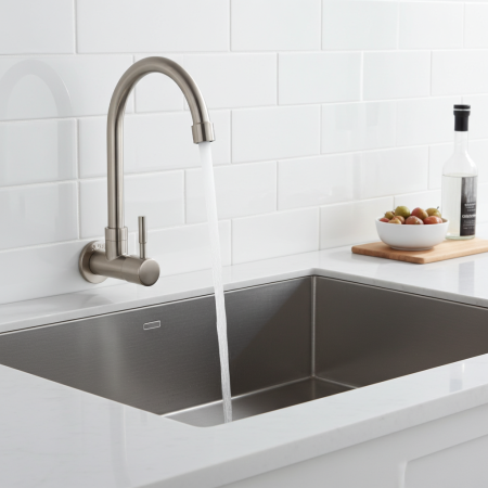 Baterii bucatarie - Baterie o singura cale ODIN de perete inox SUS304