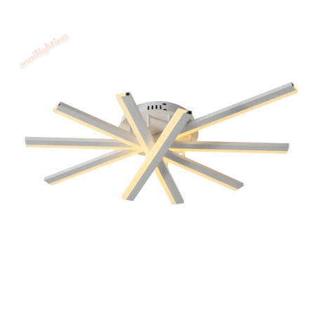 Lustra Led cu Telecomanda  140W Five Strip Aplicata ,Dimabila ,3000K/4000K/6500K  ALB [3]