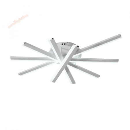 Lustra Led cu Telecomanda  140W Five Strip Aplicata ,Dimabila ,3000K/4000K/6500K  ALB [1]