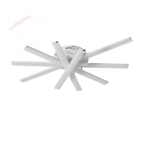 Lustra Led cu Telecomanda  140W Five Strip Aplicata ,Dimabila ,3000K/4000K/6500K  ALB [4]