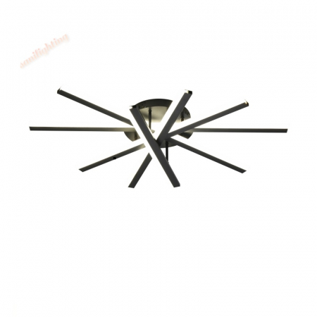 Lustra Led cu Telecomanda  140W Five Strip Aplicata ,Dimabila ,3000K/4000K/6500K  NEGRU [2]