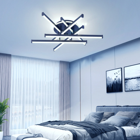 Lustra Led Linii 150W, Maro, telecomanda, intensitate reglabila [1]
