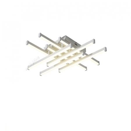 Lustra Led Linii 160W, Alba, 8 brate, telecomanda, intensitate reglabila [1]