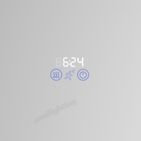 Oglinda LED  150x80 cm, Senzor de miscare , Intrerupator Touch, Dezaburire, Ceas si Termometru,3 tipuri de lumina, Dimabila   SN  22010-1 [5]