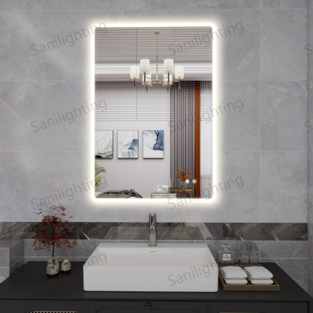 Oglinzi dreptunghiulare - Oglinda LED  70x1000 cm, Intrerupator Touch, Dezaburire, 3 tipuri de lumina, Dimabila