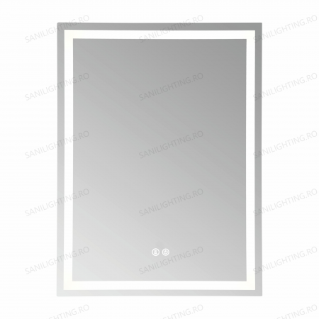 Oglinda LED  80x60 cm, Intrerupator Touch, Dezaburire, 3 tipuri de lumina, Dimabila   SN 037 [4]