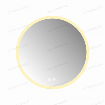 Oglinda LED Diametru 60cm, Intrerupator Touch, Dezaburire, 3 tipuri de lumina, Dimabila  SN 012 [6]