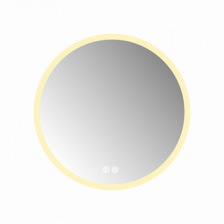 Oglinda LED Diametru 80cm, Intrerupator Touch, ceas si Termometru ,Dezaburire, 3 tipuri de lumina, Dimabila  SN 017-80 [4]