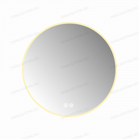 Oglinda LED Diametru 70cm, Intrerupator Touch, Dezaburire, 3 tipuri de lumina, Dimabila  SN 013 [6]