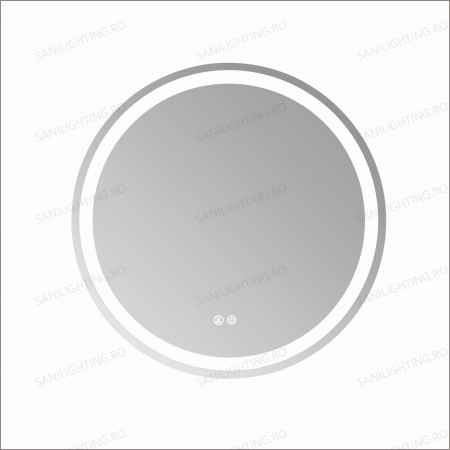 Oglinda LED Diametru 70cm, Intrerupator Touch, Dezaburire, 3 tipuri de lumina, Dimabila  SN 019 [4]