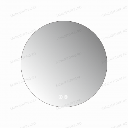 Oglinda LED Diametru 70cm Rama Acril, Intrerupator Touch, Dezaburire, 3 tipuri de lumina, Dimabila  SN  025 [4]