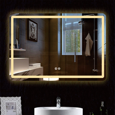 Oglinda LED  60x80 cm, Intrerupator Touch, Dezaburire, 3 tipuri de lumina, Dimabila   SN 037 Y [2]