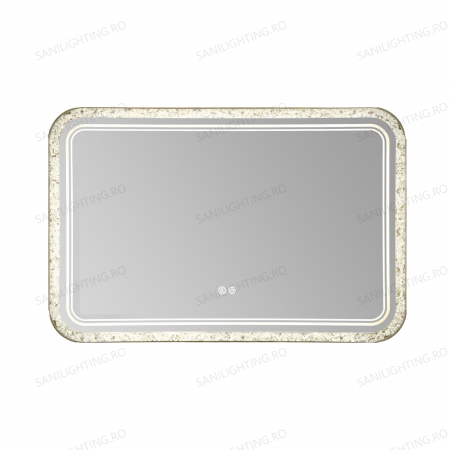 Oglinda LED 100x65cm, Rama Acril, Intrerupator Touch, Dezaburire, 3 tipuri de lumina, Dimabila  SN 052 [5]