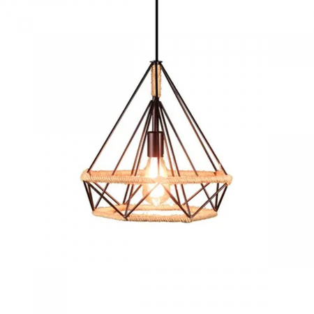Candelabre si Pendule - Pendul 1xE27 metal si sfoara