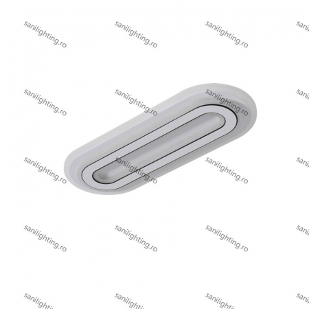 Plafoniera Led Oval 94W, Alba 3 tipuri de lumina 3000K/4000K/6500K [4]
