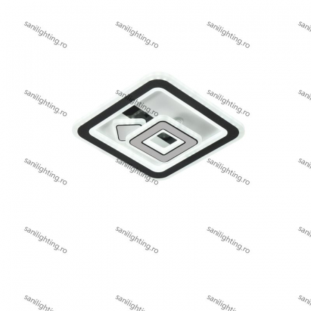 Plafoniera Led Patrate 84W, Alba, 3 tipuri de lumina 3000K/4000K/6500K [1]