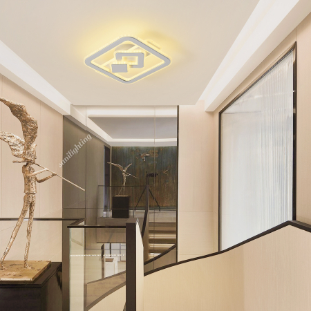 Plafoniera Led 120W Patrat  Alb 3 tipuri de lumina [3]