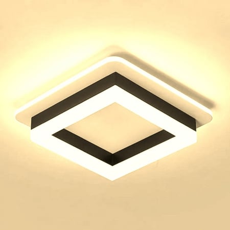 Plafoniera Led 41W patrat 3 tipuri de lumina  Negru [1]
