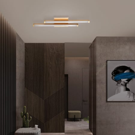 Plafoniera Led 44W 3 tipuri de lumina Auriu [6]