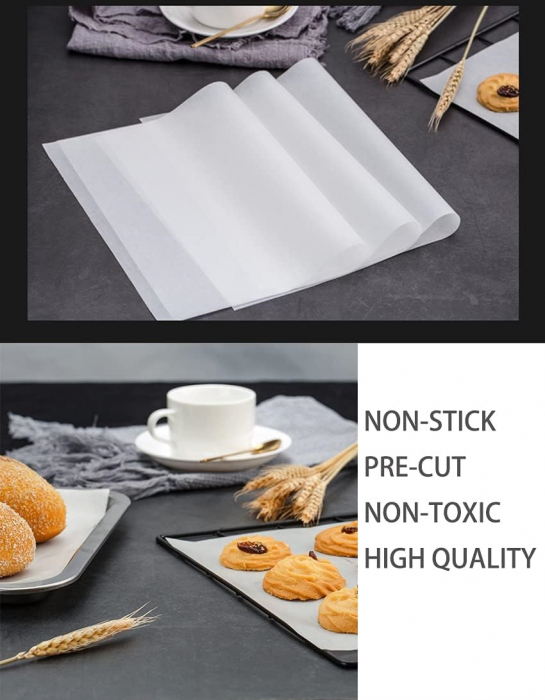 Hârtie de copt albă, dublu siliconată, 40x60cm, 500 coli [2]