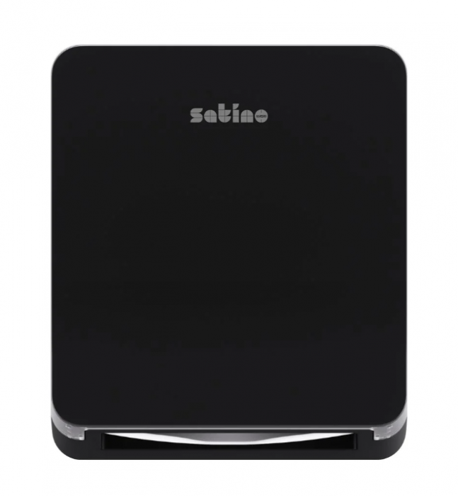 Satino Hyginity - Dispenser negru prosoape pliate Mini [2]