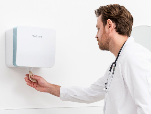 Satino Hyginity - Dispenser alb prosop derulare centrală [5]