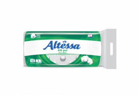 Altessa - Hârtie igienică 12.6m, 3 straturi, 10 role/set