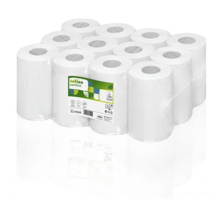 Prosoape sistem autocut și derulare centrală - Satino Comfort - Prosop derulare centrală mini roll 120m, 1 strat