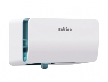 Dispensere Hârtie igienică - Satino Hyginity - Dispenser alb hârtie igienică mică (twin)