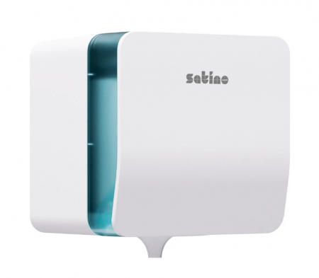 Dispensere Prosoape sistem autocut și derulare centrală - Satino Hyginity - Dispenser alb prosop derulare centrală