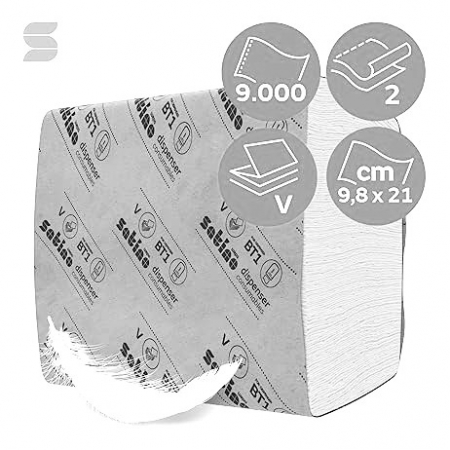 Satino - Hârtie igienică bulk, 2 straturi, 300buc/pachet [1]