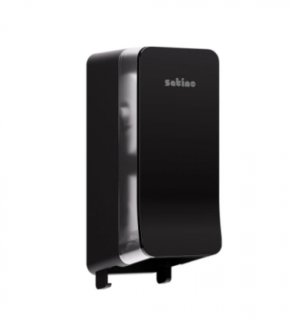 Satino Hyginity - Dispenser negru hârtie igienică  compact