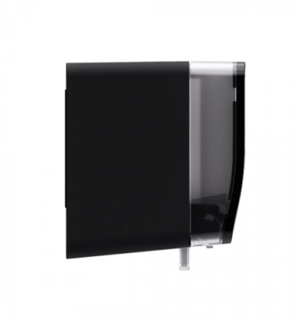 Satino Hyginity - Dispenser negru hârtie igienică mică (twin) [1]