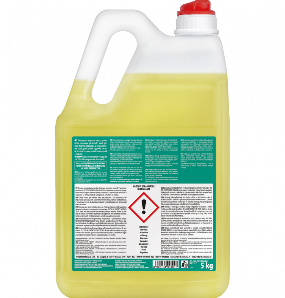 Argonit Sgrassatore Igienizzante, Degresant profesional 5 kg [2]
