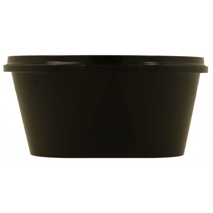 Bol cu Capac PP, 560cc cu Sigiliu/ Negru, D120 x H60 mm/ 50 set/ 9 bax [2]