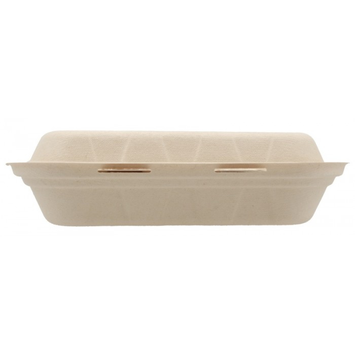 Caserola Bio 1 Compartiment, Natur, 235 x 205 x 60 mm/ 50 set/ 4 bax [4]