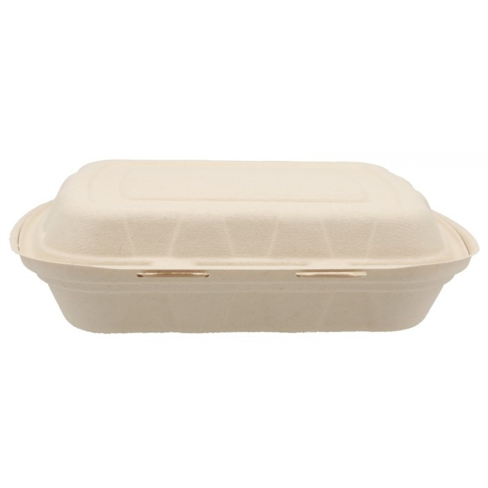 Caserola Bio 1 Compartiment, Natur, 235 x 205 x 60 mm/ 50 set/ 4 bax [3]