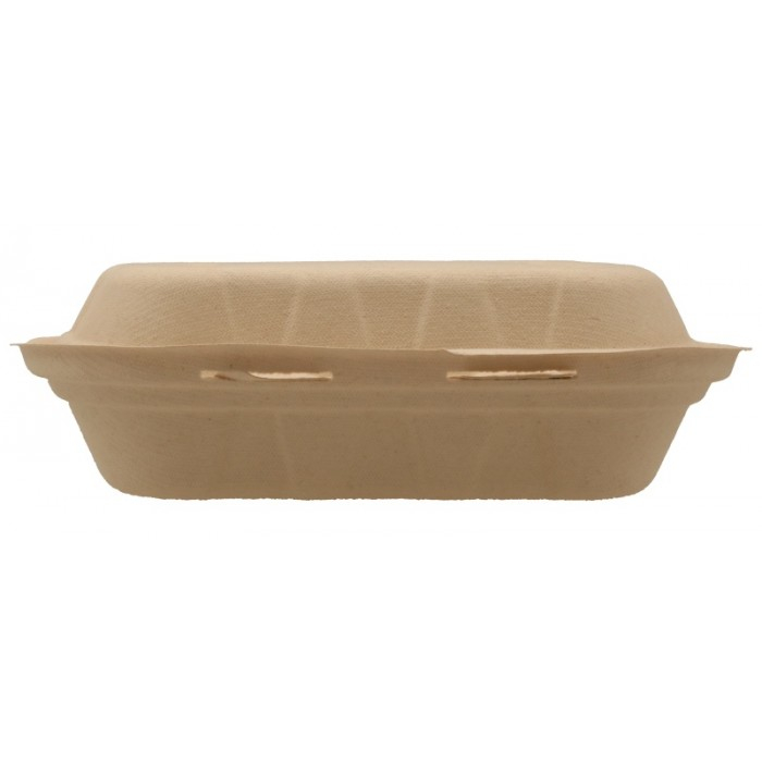 Caserola Bio 3 Compartimente, Natur, 205 x 205 x 60 mm/ 50 set/ 4 bax [4]