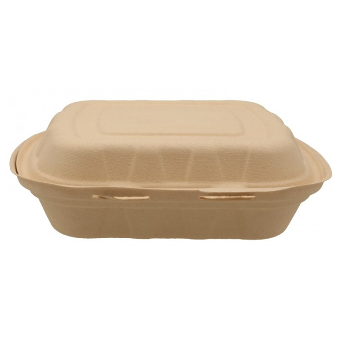 Caserola Bio 3 Compartimente, Natur, 205 x 205 x 60 mm/ 50 set/ 4 bax [3]