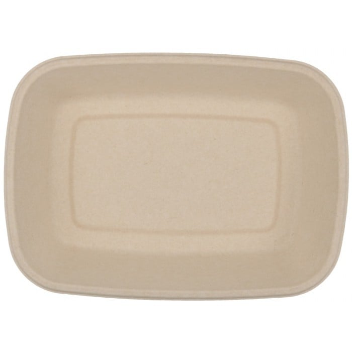 Caserola Bio Dreptunghiulara 1000 CC, Natur, 225 x 160 x 55 mm/ 50 set/ 6 bax [5]