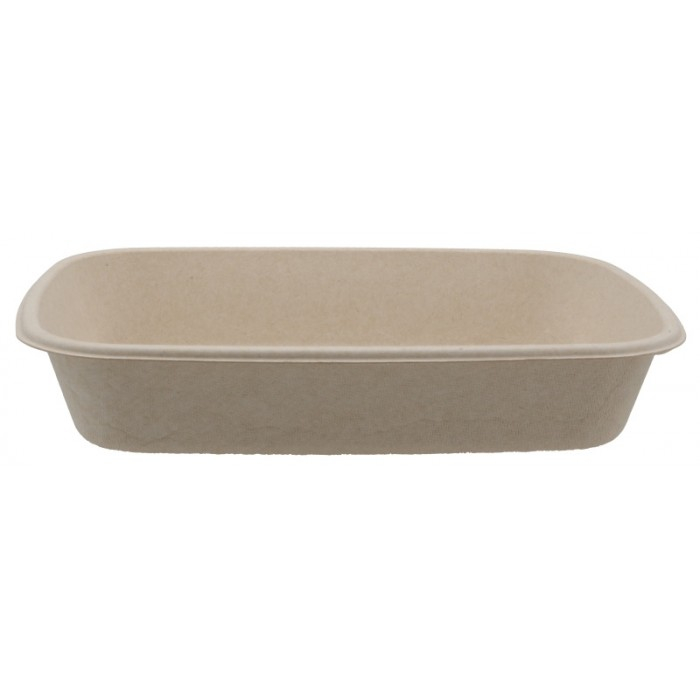 Caserola Bio Dreptunghiulara 750 CC, Natur, 225 x 160 x 45 mm/ 50 set/ 6 bax [2]