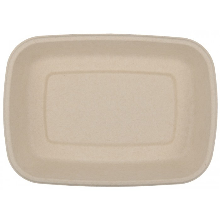 Caserola Bio Dreptunghiulara 750 CC, Natur, 225 x 160 x 45 mm/ 50 set/ 6 bax [5]